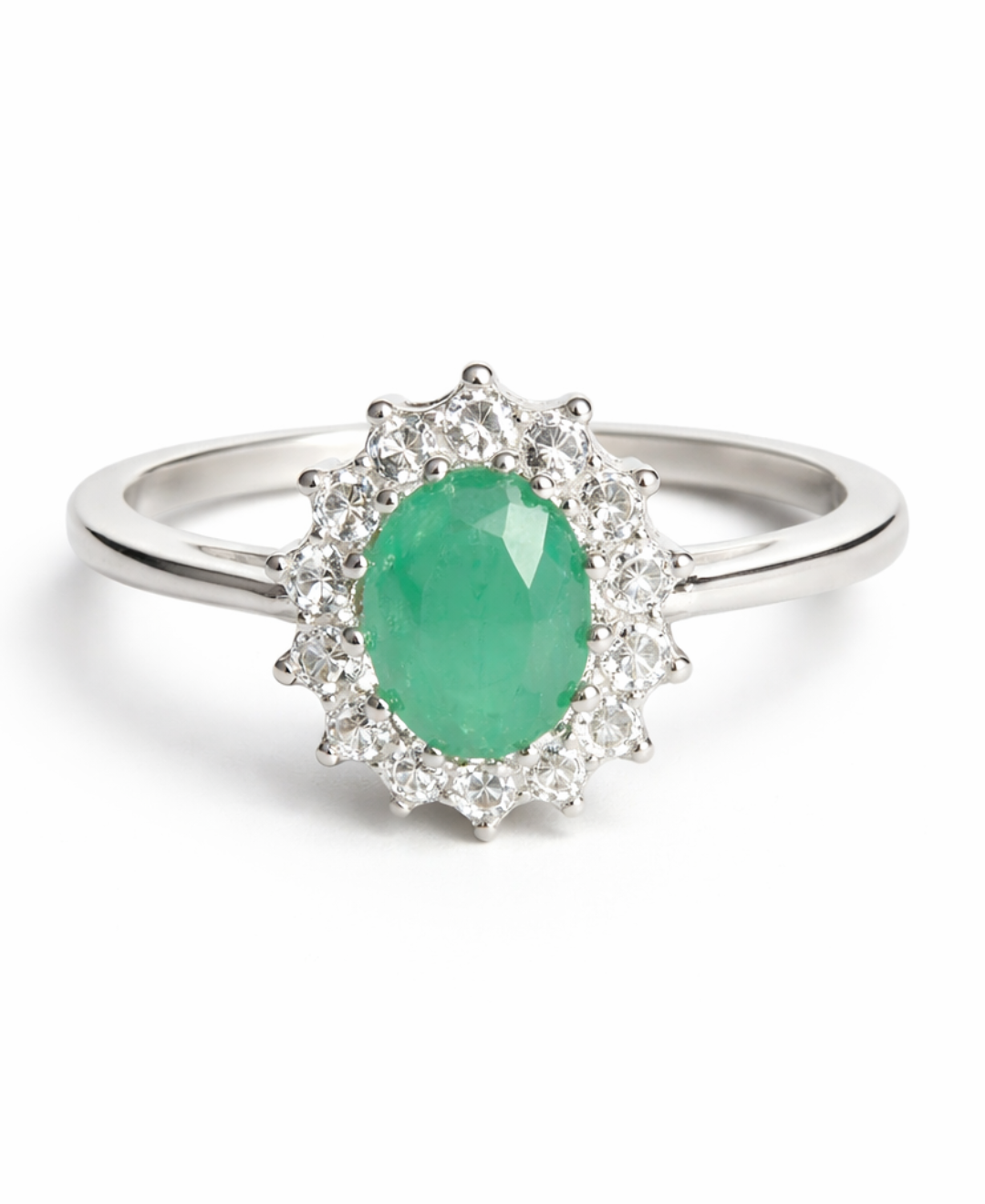 Anillos con esmeralda mujer