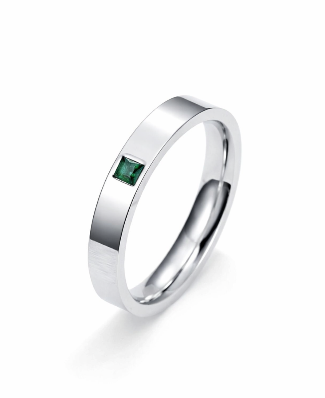 Anillos con esmeralda hombre