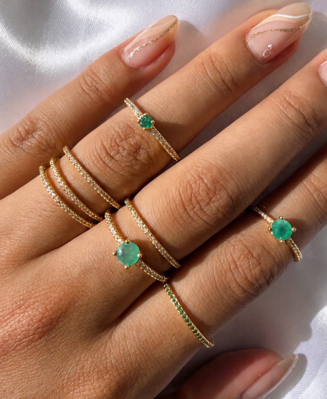 Anillos oro laminado