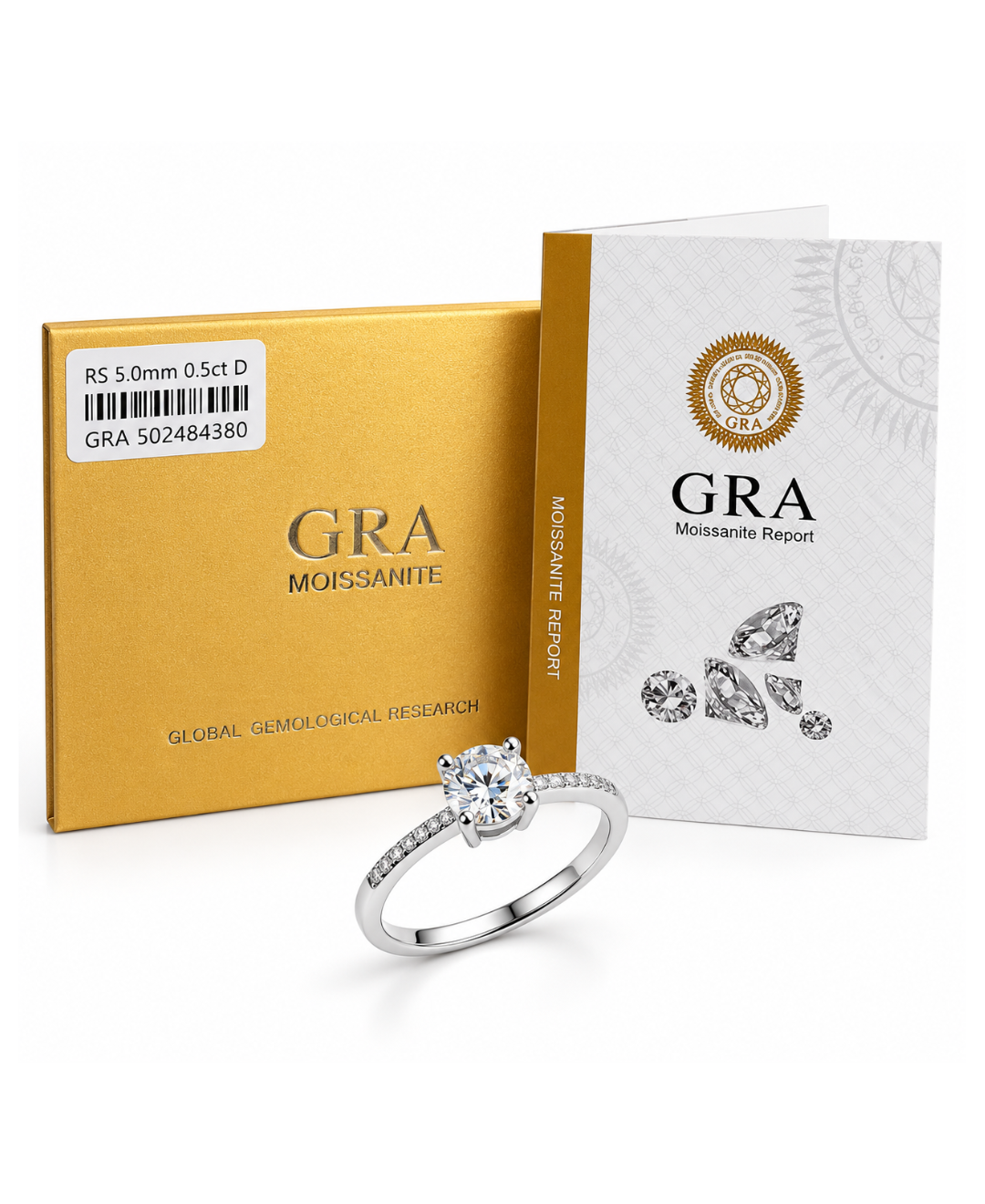 Moissanita ring