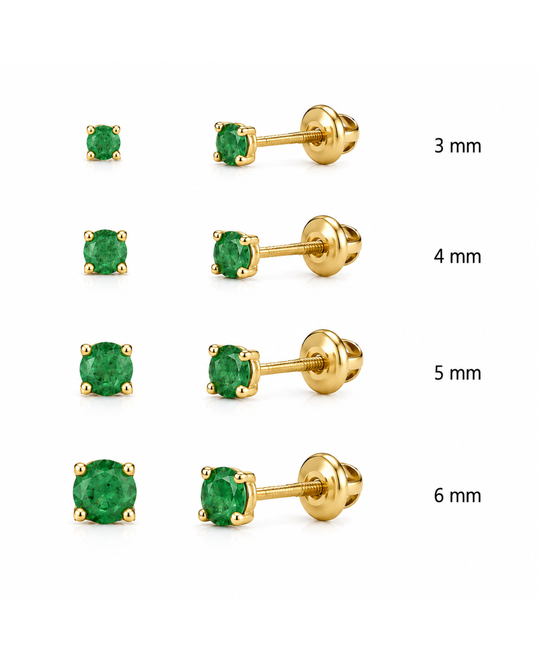 Topitos en oro 18k
