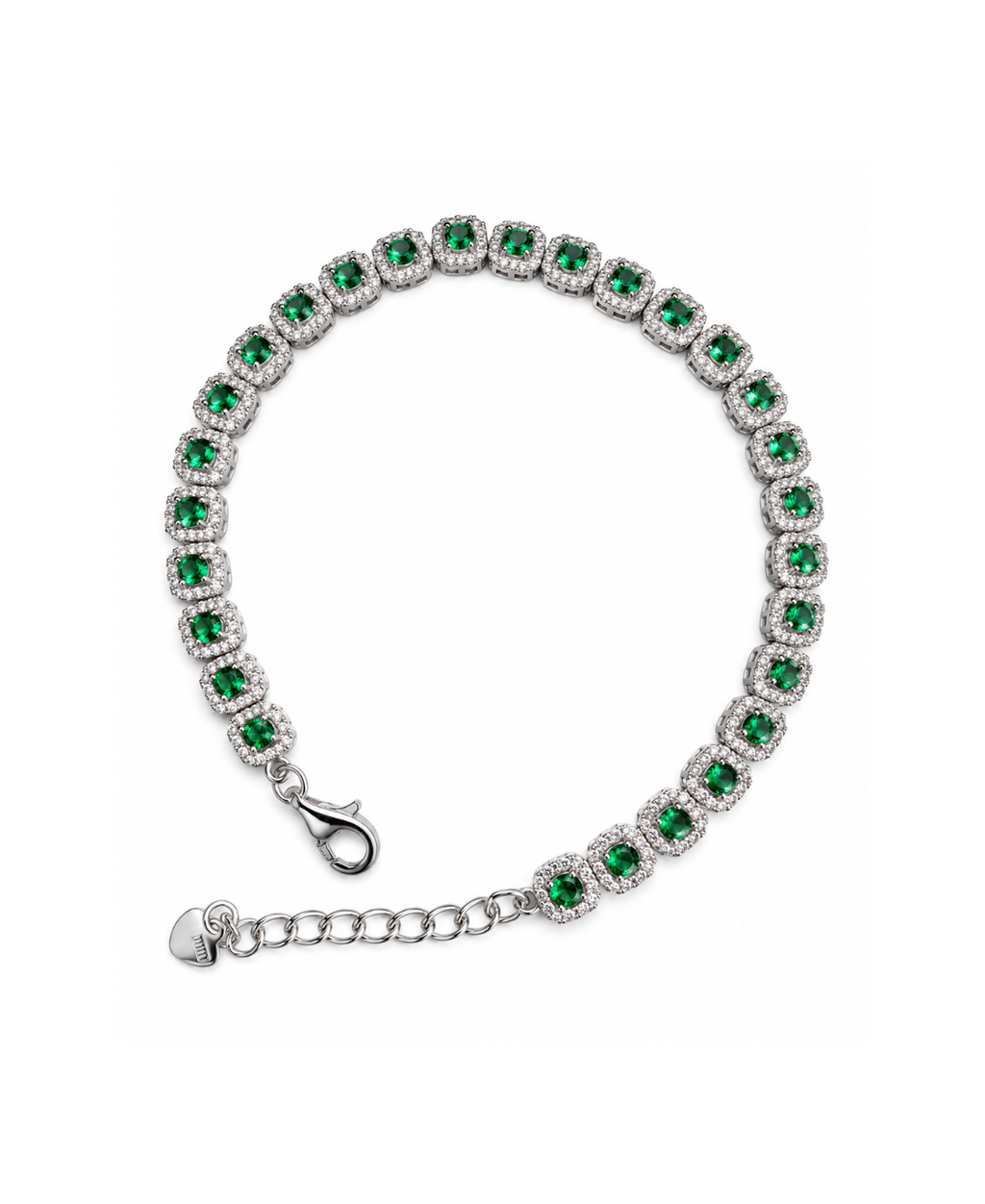 Pulsera Tenis Cuadrada