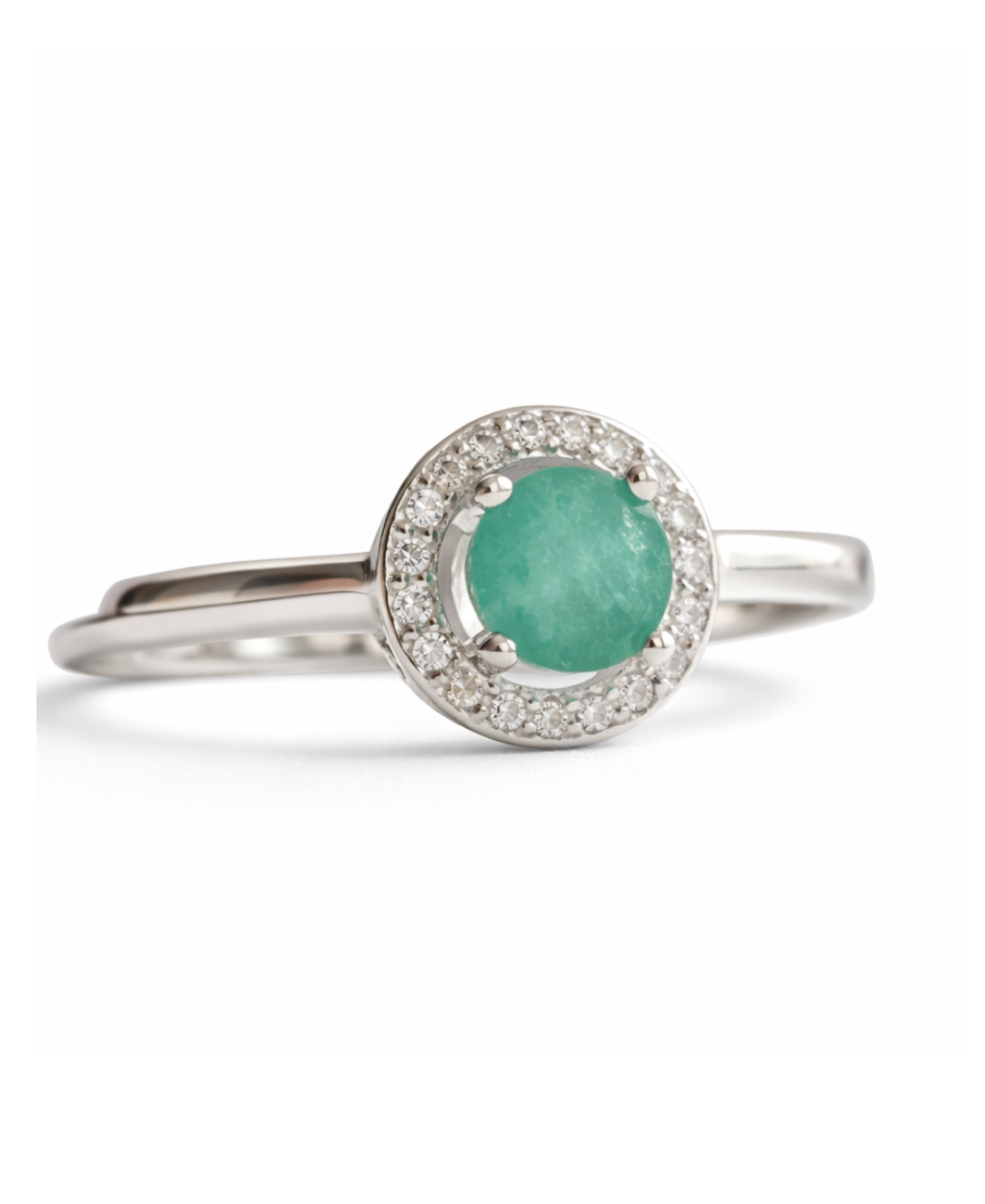 Chispa de esmeralda anillo