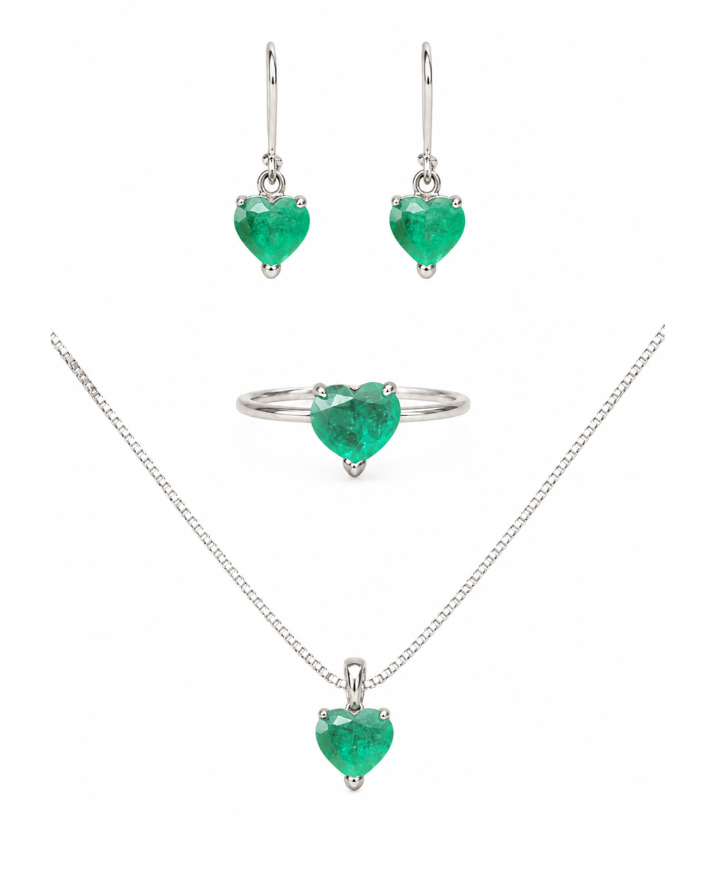 Set corazón real