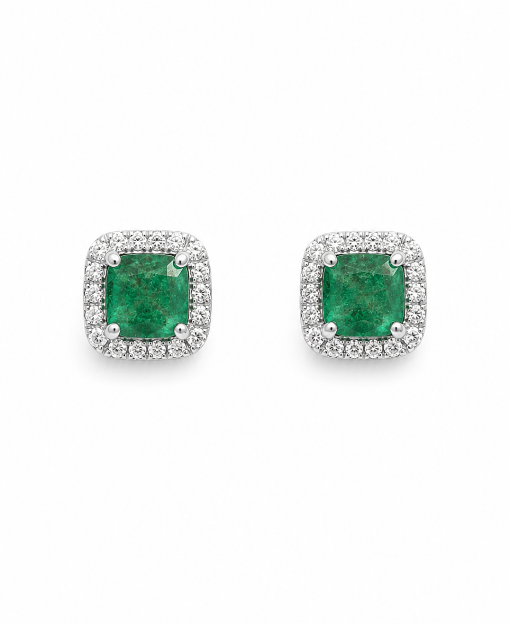 Aretes Luxury esmeralda