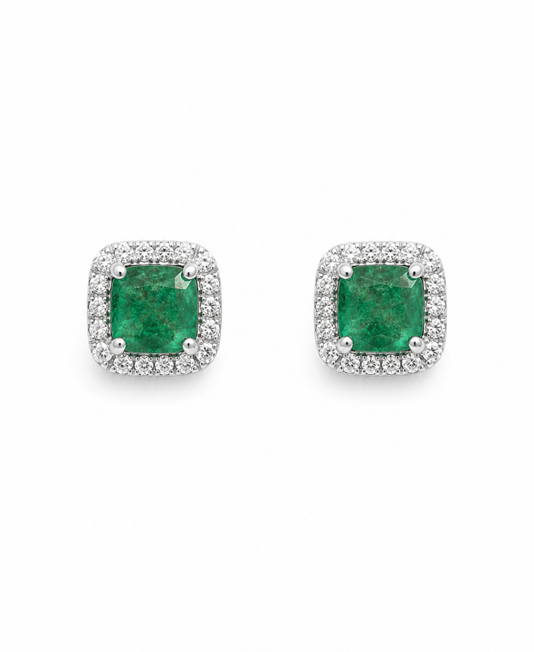 Aretes Luxury esmeralda