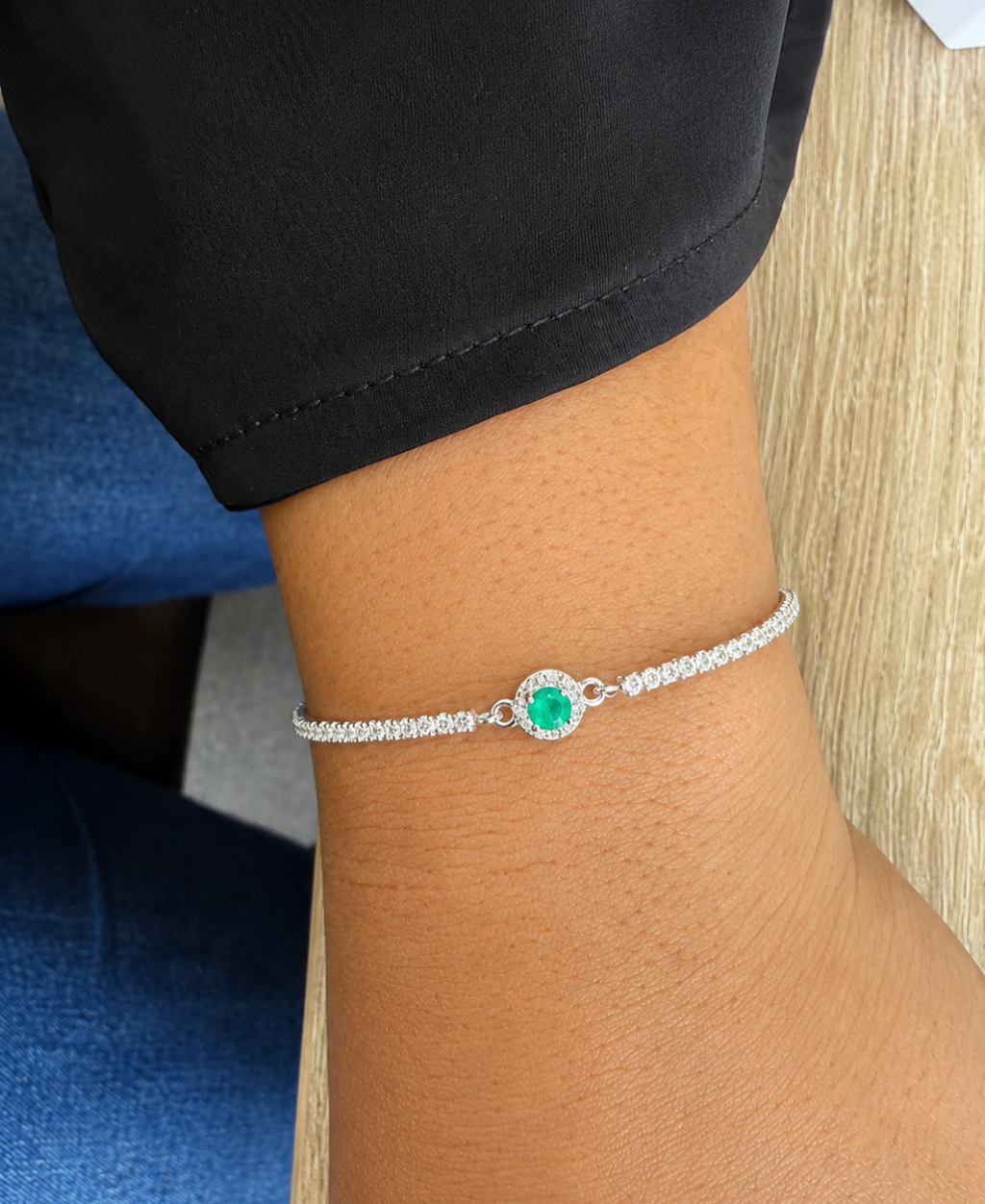 Pulsera Esmeralda Serena