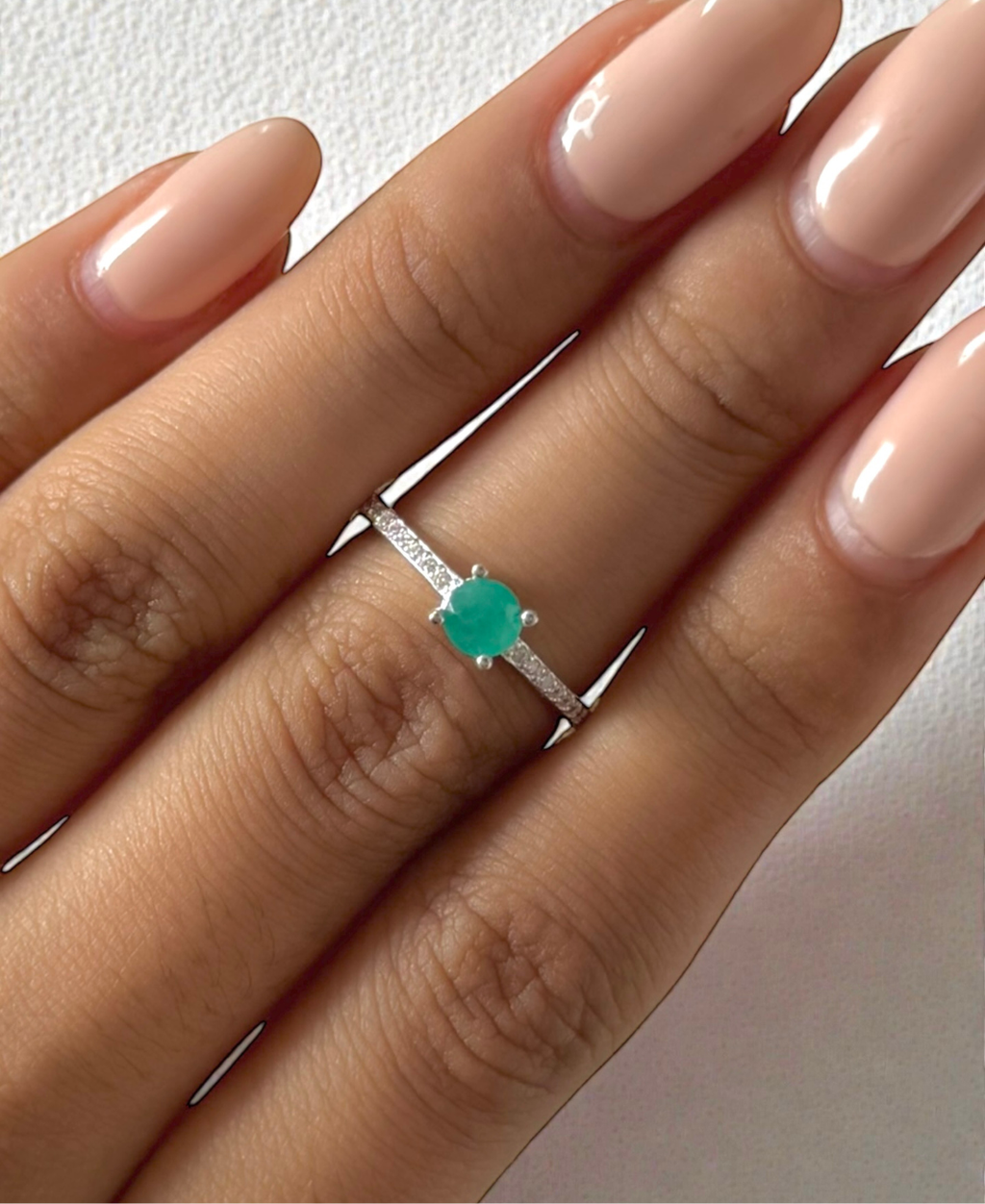 Princes esmeral anillo