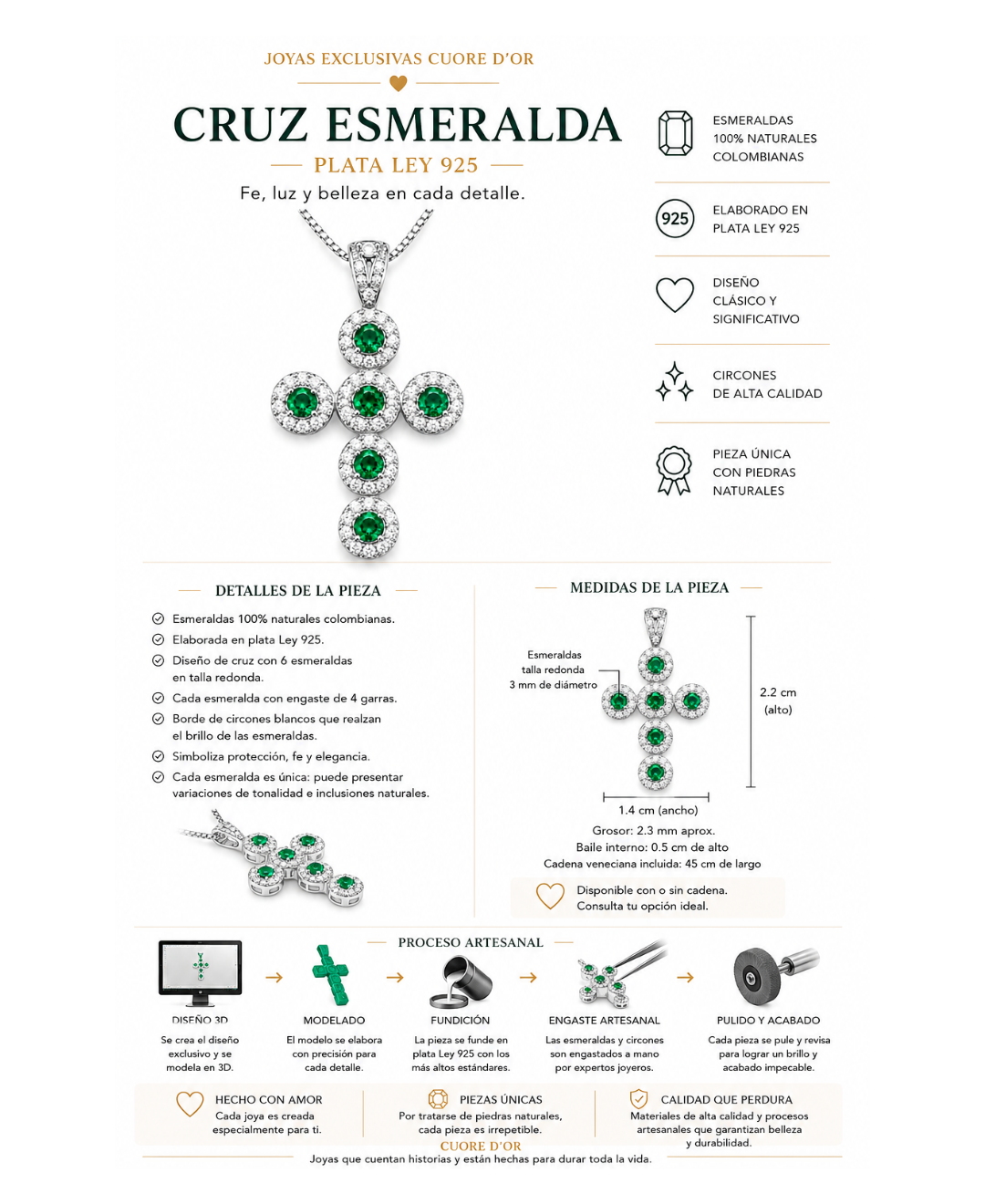 Cruz esmeralda Luxury