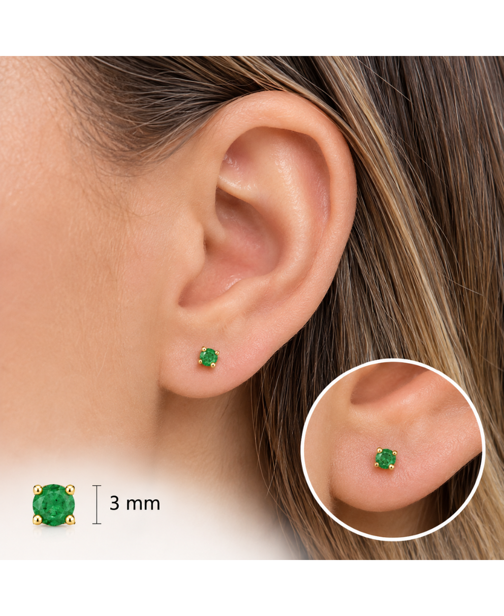 Topitos en oro 18k