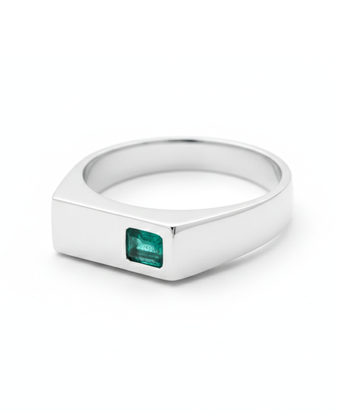 Sello esmeralda anillo