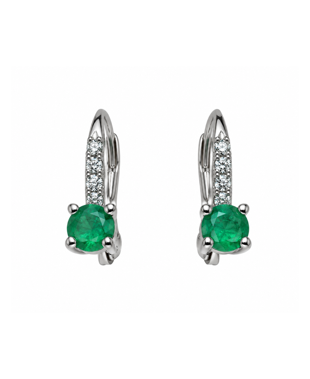 Aretes punto verde