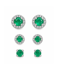Aretes linea esmeralda