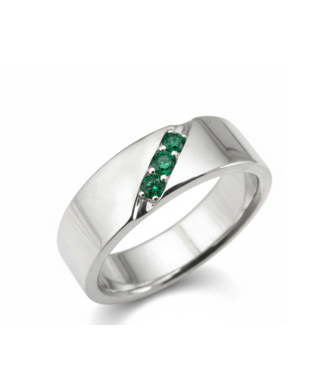Trio verde anillo