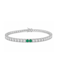 Pulsera Tenis evora 2 esmeraldas