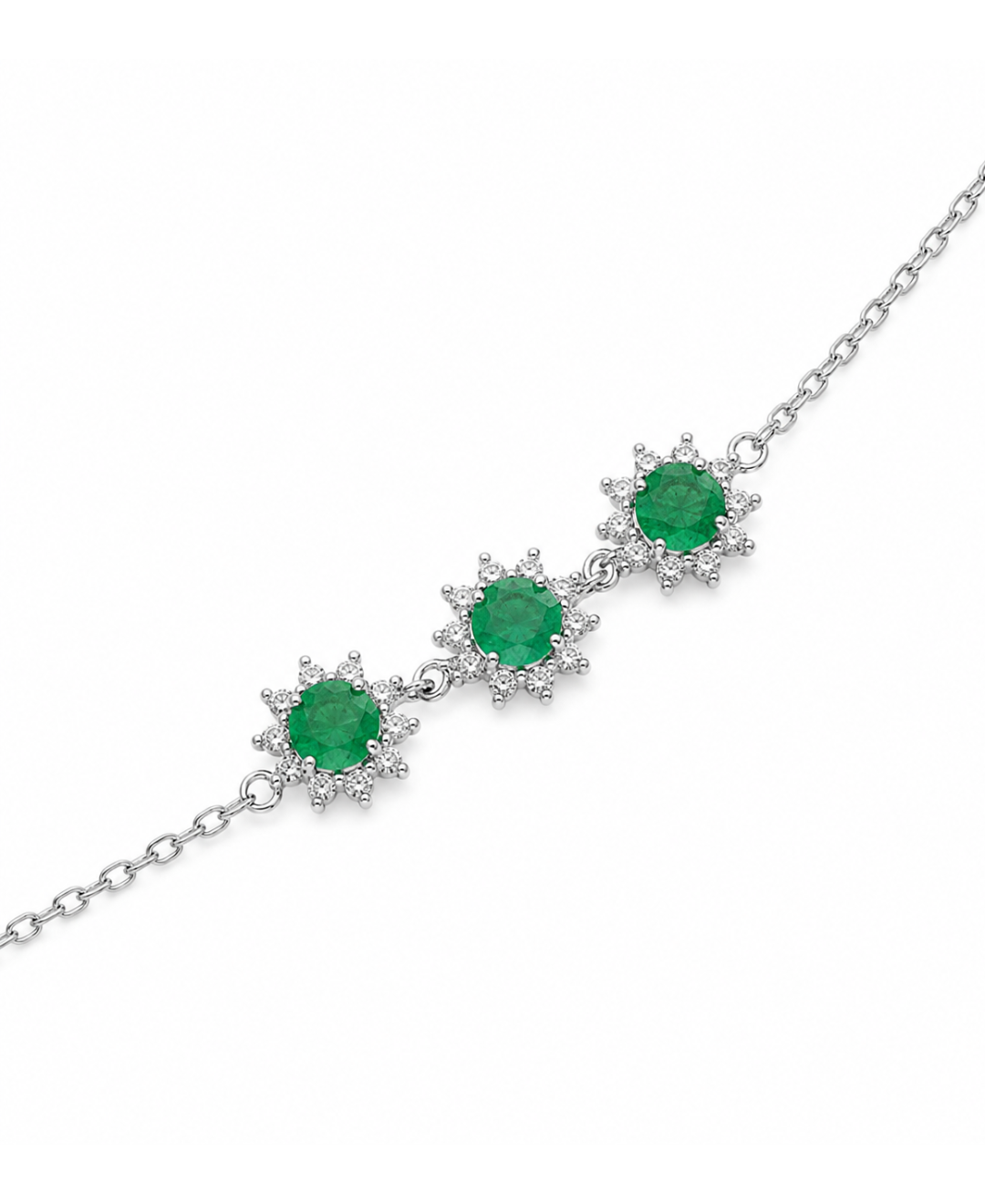 Pulsera flor verde