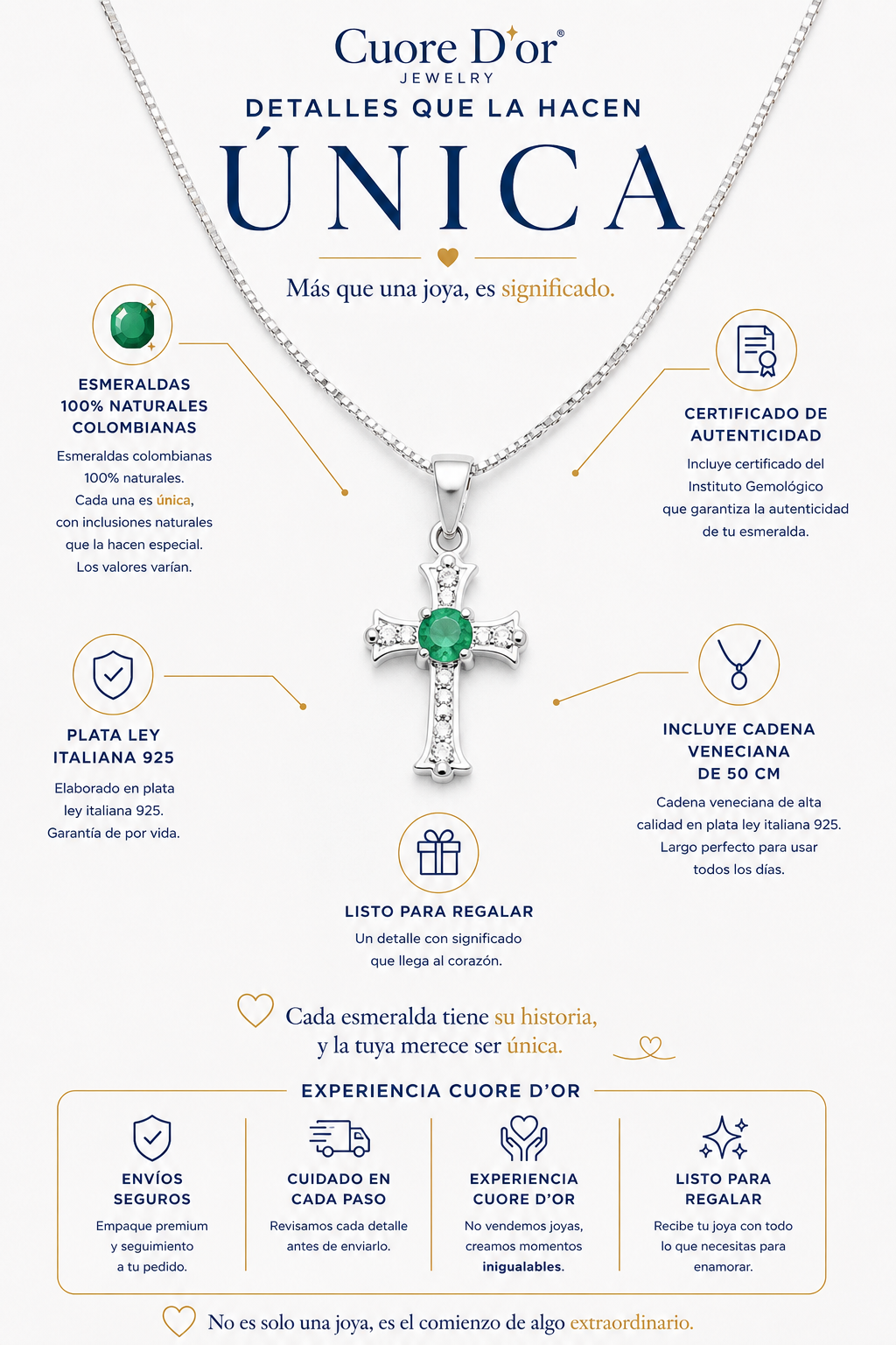 Dije camino de luz